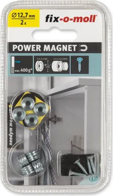 Produktbild von fix-o-moll Neodym Magnetschnäpper zum Einbohren 12,7mm
