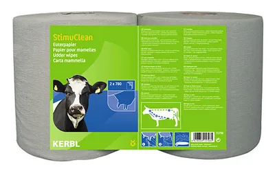 Image de Kerbl StimuClean papier pour mamelles, 2x780 feuilles