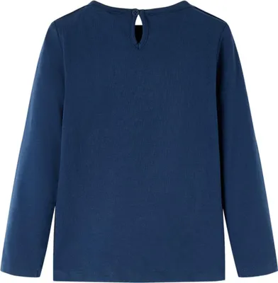 Produktbild von vidaXL Kinder-Langarmshirt Marineblau 128