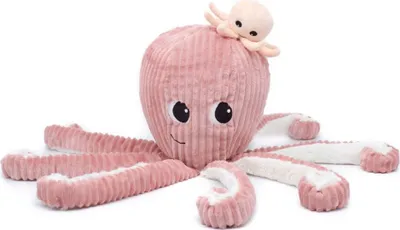 Zdjęcie produktu dla Pluszowa ośmiornica, mama i dziecko, różowa