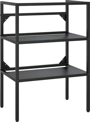 Obrázok produktu pre vidaXL Rám umývadla do kúpeľne čierny 59x38x83 cm železo