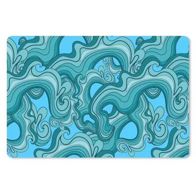 Produktbild von MuchoWow® Schreibtischunterlage Meer - Muster - Marmor 60x40 cm - XXL Mauspad - Großes Mauspad