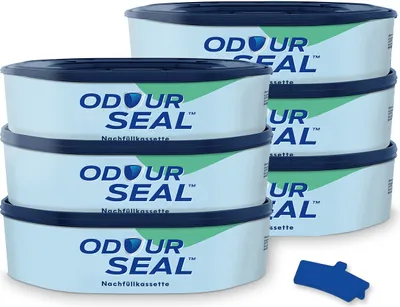 Produktbild von Set OdourSeal Nachfüllkassetten & Clip kompatibel mit Spross Windeleimer und Littycat Katzenstreu-Eimer