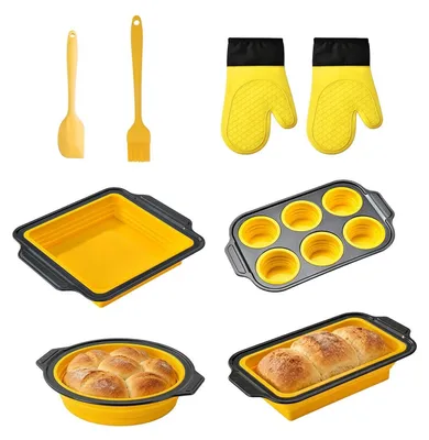 Immagine prodotto di Contenitore in silicone flessibile per la cottura, con accessori da forno