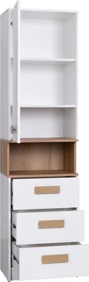 Produktbild von DESIGN MÖBEL Eckkleiderschrank mit Schubladen – Schrank für Schlafzimmer & Kinderzimmer – Garderobenschrank GUSTAVO 15