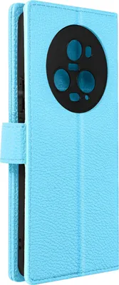 Produktbild von Avizar, Kunstlederhülle mit Kartenfächern für Honor Magic 5 Pro, Blau