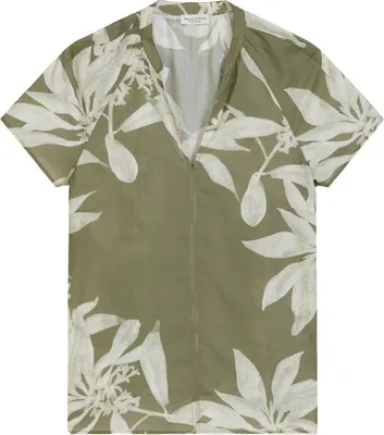 Produktbild von Woven Blouses Shortsleeve 3493 Medium Green_Multi_01 Größe 38/38