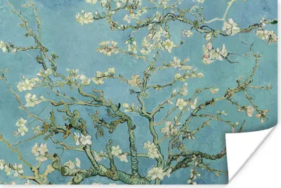Produktbild von MuchoWow® Poster Van Gogh - Blüte - Alte Meister - Vincent van Gogh 60x40 cm - Schlafzimmerdekoration