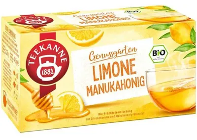 Obrázok produktu pre TEEKANNE 4009300080916 TEEKANNE Genussgarten LIMONE MANUKAHONIGTee 18 Portionen