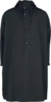 Produktbild von RED by EMP Uni schwarzer Regenmantel mit Kapuze und Tunnelzug Standard