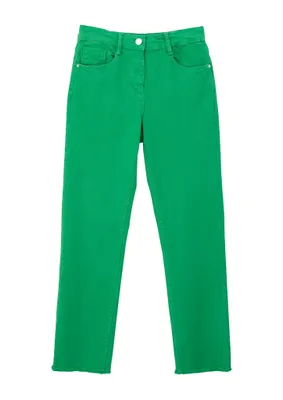 Immagine prodotto di Jeans s.Oliver Junior, denim colorato, modello a gamba dritta e taglio cropped