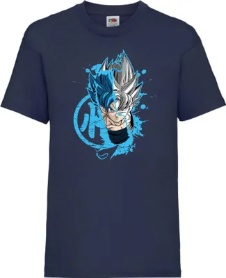 Obrázek produktu pro Dětské Triko Dragon Anime Manga Ball Z Goku Super Saiyan 01 Saiyan, 9-11 Jahr - 140 / Tmavě modrá