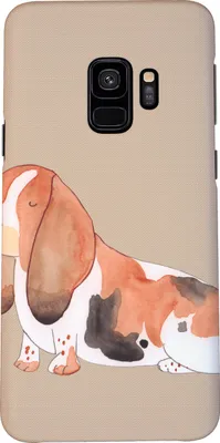 Produktbild von Mr. & Mrs. Panda Samsung Galaxy S9 Handyhülle Hund Basset Hound - Hundeglück - Geschenk, Hundeliebe, Sprüche, Handy Schutzhülle, Hülle, Süß, Cover, Niedlich, Smartphone