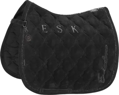 Image de Eskadron Dressurschabracke Velours Crystal Platinum 2025 Schabracke Black DL