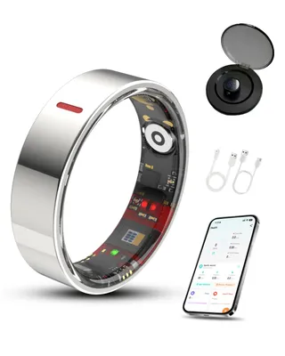 Produktbild von 2026 New Smart Ring,Silver Gr. 10. IP Waterproof Fitness Tracker Ring, Sleep Tracking, Multi-Sport Modes Pedometer, No Subscription Required
