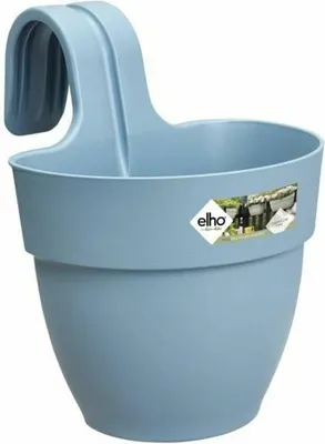 Produktbild von ELHO - Blumentopf - Vibia Campana Easy Hanger Small - Vintage Blue - Außenbalkon - L 24,1 x B 20,5 x H 26,5 cm