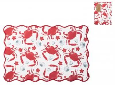 Immagine prodotto di H&H Set 4 Tovagliette Coral In Cotone E Poliestere Cm 45X30