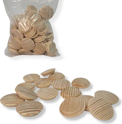 Obrázek produktu pro Zátky z borového dřeva, průměr 25 mm, 25 kusů