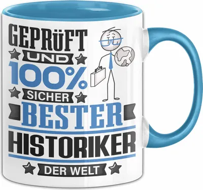 Produktbild von Historiker Geschenk Lustiger Spruch für Historiker Geschenkidee Bester Historiker Der Welt (Blau)