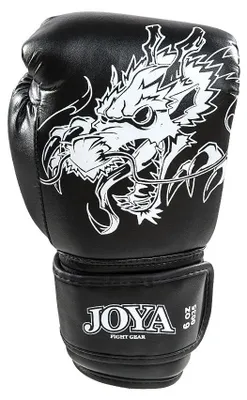 Produktbild von Joya Dragon Kickboxhandschuhe Polyurethan- Schwarz mit Weiß - 4 oz.