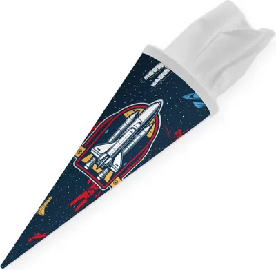 Produktbild von itenga Geschwister Schultüte rund 35cm Weltraum