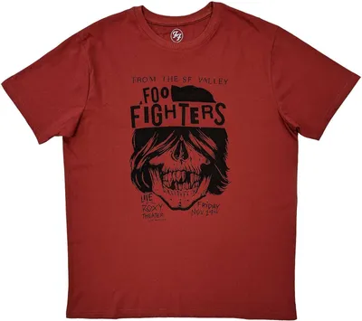 Image de Foo Fighters - "SF Valley" T-shirt homme/femme unie RO5920 (L) (Rouge)