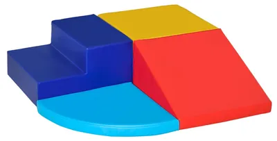 Immagine prodotto di Set 4 Costruzioni Morbide Gioco per Bambini Multicolore