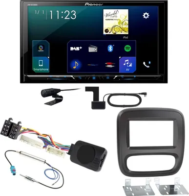 Produktbild von Pioneer SPH-DA230DAB Android Auto CarPlay Einbauset für Renault Trafic 3