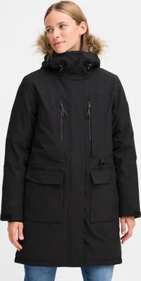 Produktbild von NORTH BEND NBBree Damen Parka Winterjacke Mantel Jacke winddicht wärmend wasserdicht atmungsaktiv Kinnschutz verstellbarer Saum Kapuze Reißverschlusstaschen