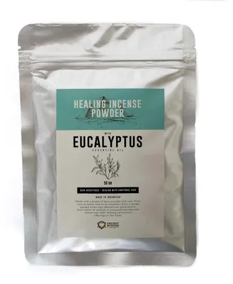 Produktbild von Heilendes Räucherpulver - Eukalyptus, 50g