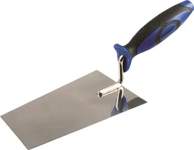 Produktbild von Maurerkelle Edelstahl 160mm Gummigriff