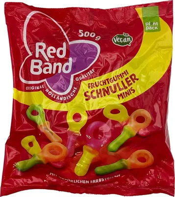 Produktbild von Red Band Fruchtgummi Schnuller Family Beutel 500g