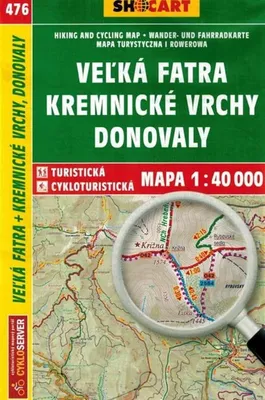 Produktbild von Velka Fatra Kremnicke Vrchy Mapa turystyczna 1:40 000