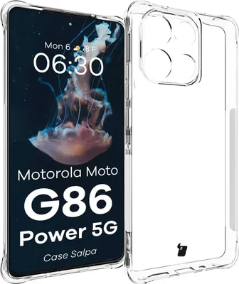 Produktbild von Flexible Handyhülle für Motorola Moto G86 Power 5G, Bizon Case Salpa, Transparent