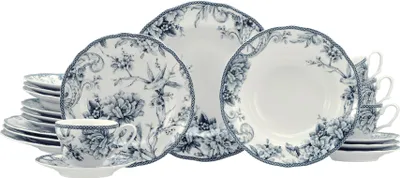 Produktbild von CreaTable, 24772, Adelaide Blau, Kombiservice 20-tlg, Porzellan
