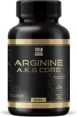 Produktbild von Nahrungsergänzungsmittel Arginin AKG essentielle Aminosäure 500 mg 90 Kapseln