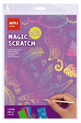 Imagen del producto de Apli Magic, Set de colores para rascar, formato A4, surtido de colores