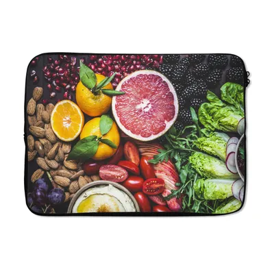 Produktbild von MuchoWow® Laptop Hülle 13 Zoll Gemüse - Obst - Farben Laptoptasche - Laptophülle - Sleeve - Rundumschutz