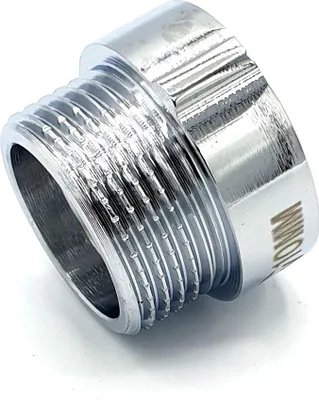 Obrázok produktu pre predĺženie rúrkového závitu 3/4" BSP (22 mm) IGen x AG mosadz chrómovaná - dĺžka 10 mm