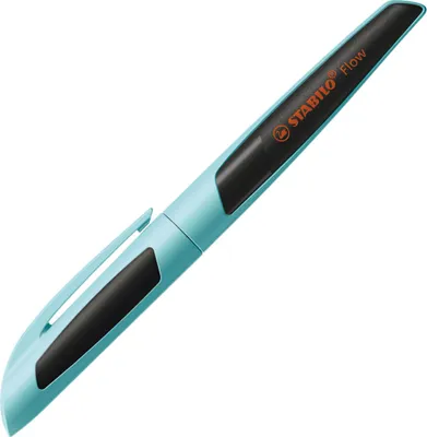 Produktbild von Füller - STABILO Flow SPORTY in hellblau/schwarz - Einzelstift - inklusive Patrone