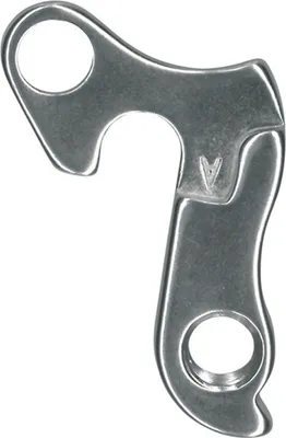 Produktbild von XLC DO-A08 Schaltauge mit zwei Löchern, Aluminium, schwarz oder silber (Farbe zufällig, 1 Stück)