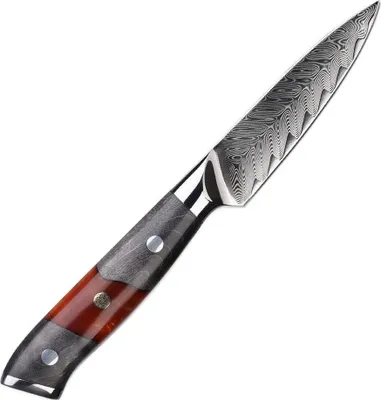 Image de Couteau de cuisine damasquiné YA-37550 - Précision Rouge KP37550