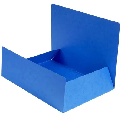 Produktbild von Exacompta 56407E, Ordner mit 3 Laschen, Format A4, blau, aus Manila-Karton, 400 g/m²