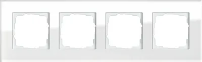 Zdjęcie produktu dla GIRA 4fach Rahmen Esprit, Standard 55 Weiß 021412 (021412)