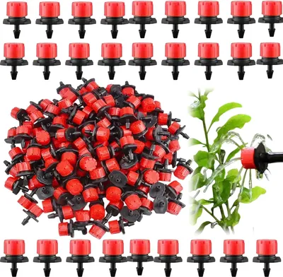Produktbild von 100 Stück Bewässerungs-Düsen - Tropfbewässerungszubehör - Für Blumenbeete, Gemüsegärten, Rasenflächen