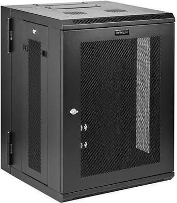 Zdjęcie produktu dla StarTech.com RK1520WALHM, Szafa wisząca, 15U, 90 kg, Zarządzanie okablowaniem, 39,6 kg, Czarny