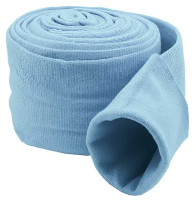 Bündchen Schlauchware hellblau