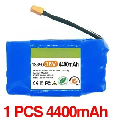 Produktbild von 36V 4400mAh Akkupack - 10s2p Li-Ion Batterie - Wiederaufladbar - Für Selbstausgleichender Elektroroller - Für Hoverboard - Für elektrisches Einrad