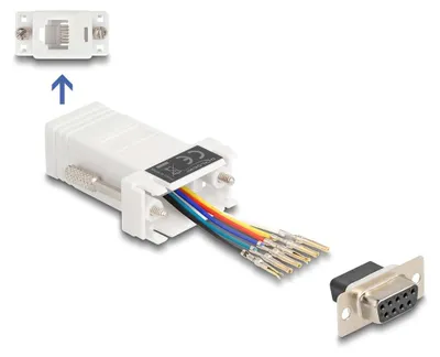 Zdjęcie produktu dla DeLOCK 67078, D-Sub 9, RJ12, Biały