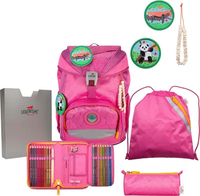 Produktbild von DerDieDas Schulranzen Set 5-tlg. ErgoFlex ECO Pink Planet